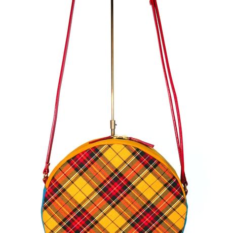 SUI Plus Bags　まんまるバッグ　No.17　羽かさね紋様　一点物