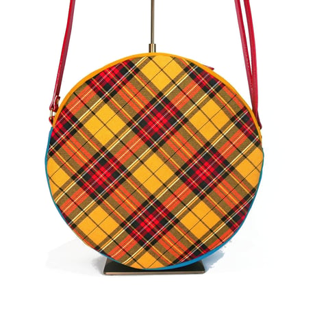 SUI Plus Bags　まんまるバッグ　No.17　羽かさね紋様　一点物