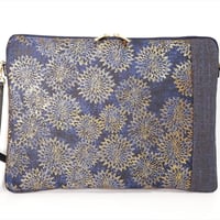 SUI Plus Bags　しかくバッグ（13インチPCバッグ）　No.8　古都唐花　一点物