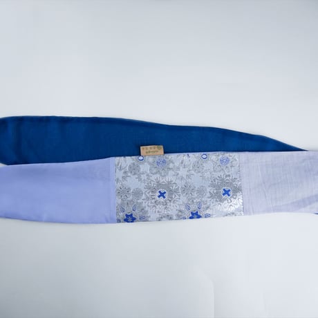 きらめくターバン　Live Turban　ニシジーナ＆ニシジーノ　白地　雪輪紋様　白銀　62
