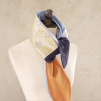 きらめくターバン　Live Turban　ニシジーナ＆ニシジーノ　白茶地　菱つなぎ紋様　31