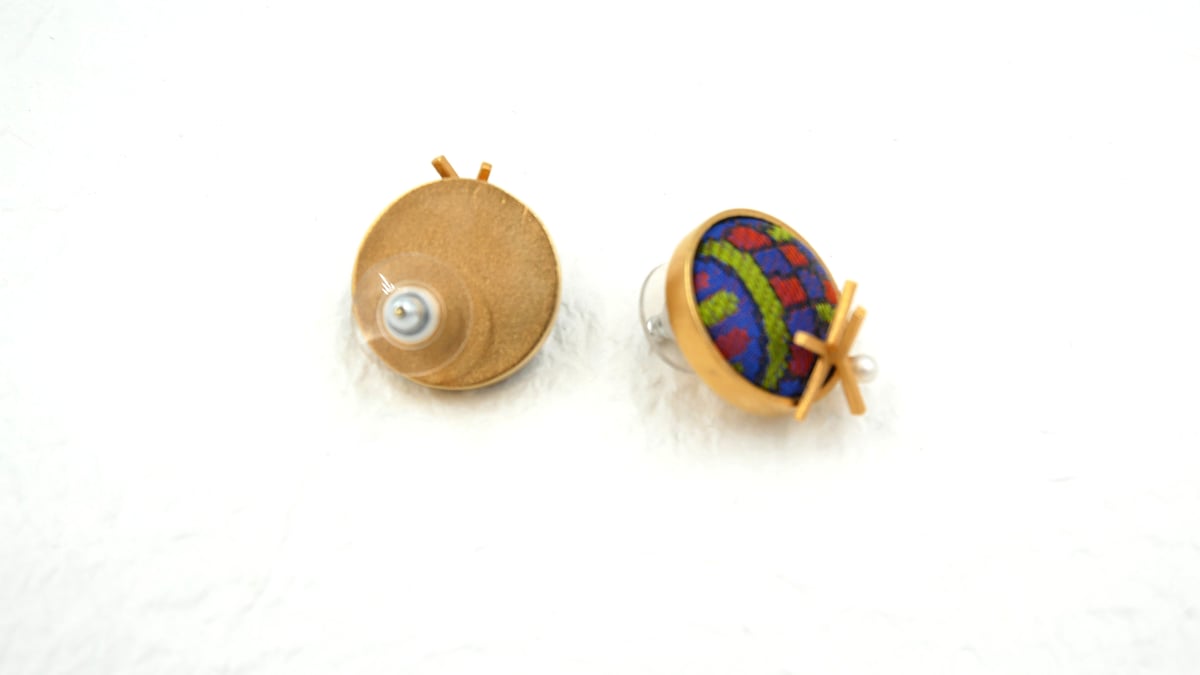 尊 MICOTO〉 ピアス BIGBANG 青海波紋様 | 西陣岡本