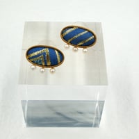 〈尊 MICOTO〉 ピアス　OVAL　とげとげ紋様
