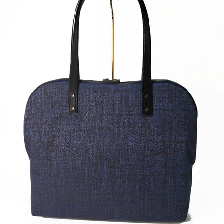 SUI Plus Bags　ラウンドトートバッグ　No.12　虫紋様黒漆　一点物