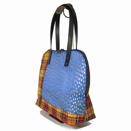 SUI Plus Bags　ラウンドトートバッグ　No.29　しずく紋様　一点物