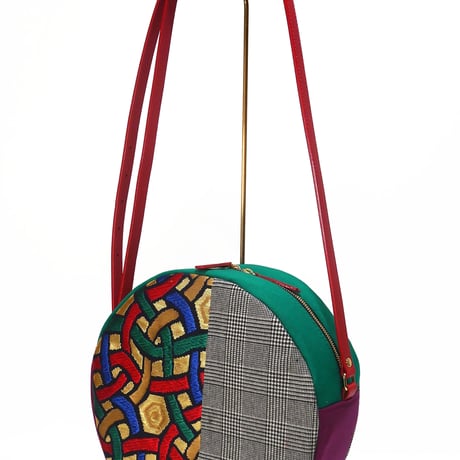 SUI Plus Bags　まんまるバッグ　No.22　ケルト紋様　一点物