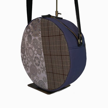 SUI Plus Bags　まんまるバッグ　No.27　雪輪紋様　一点物
