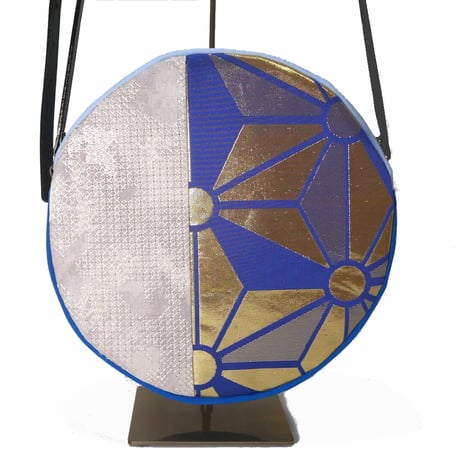 SUI Plus Bags　まんまるバッグ　No.4　麻の葉大紋様　一点物