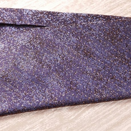 TIE YOUR TIE×西陣岡本　セッテピエゲ　ピンドット紋様　黒漆 A　紺/ Pindots Black lacquer A