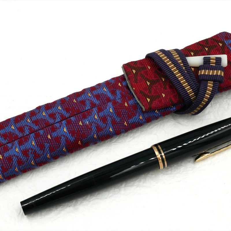 シングルペンホルダー 万年筆袋 収納ケース ペンケース｜西陣織金襴