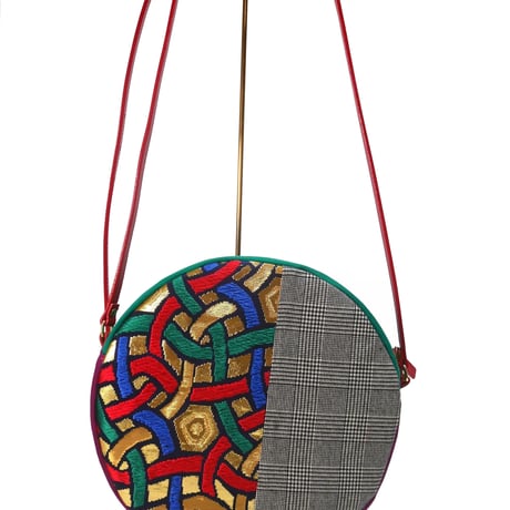 SUI Plus Bags　まんまるバッグ　No.22　ケルト紋様　一点物