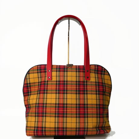 SUI Plus Bags　ラウンドトートバッグ　No.28　三階菱紋様　一点物