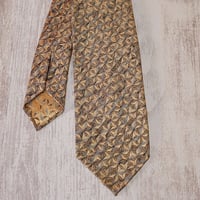 TIE YOUR TIE×西陣岡本　セッテピエゲ　 麻の葉紋様 B 白茶紺水 / Hemp leaf B
