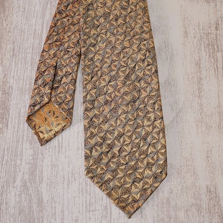 【かめパパ】TIE YOUR TIE ブラウン TIE YOUR TIE（タイ・ユア・タイ）監修ハンドメイドネクタイ