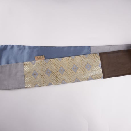 きらめくターバン　Live Turban　ニシジーナ＆ニシジーノ　白茶地　菱つなぎ紋様　29