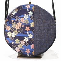 SUI Plus Bags　まんまるバッグ　No.8　さくら紋様　一点物