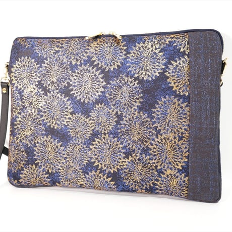 SUI Plus Bags　しかくバッグ（13インチPCバッグ）　No.8　古都唐花　一点物
