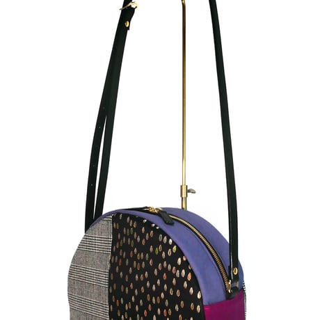 SUI Plus Bags　まんまるバッグ　No.11　しずく紋様　一点物