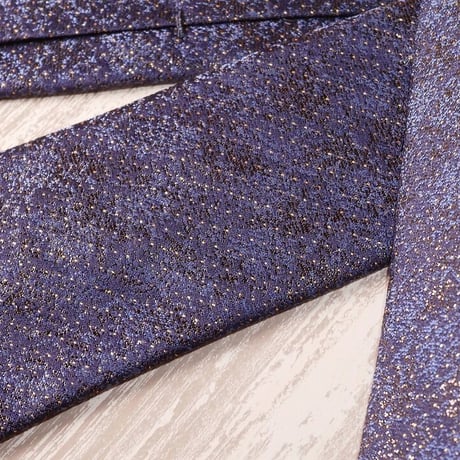 TIE YOUR TIE×西陣岡本　セッテピエゲ　ピンドット紋様　黒漆 A　紺/ Pindots Black lacquer A