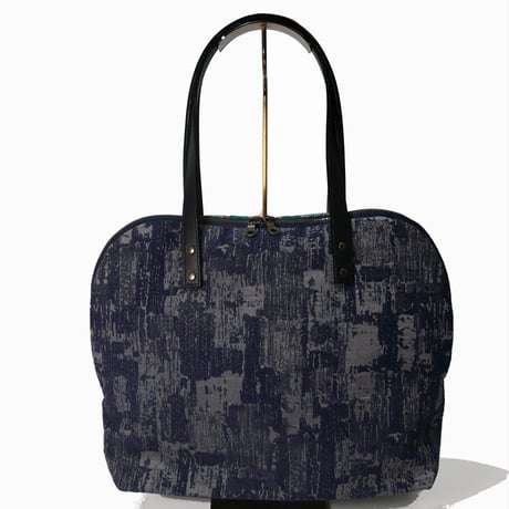 SUI Plus Bags　ラウンドトートバッグ　No.24　つばめ矢紋様　一点物