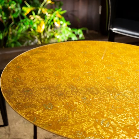 Golden Coloured Silk Kyoto Glass　＊特注製品となります。