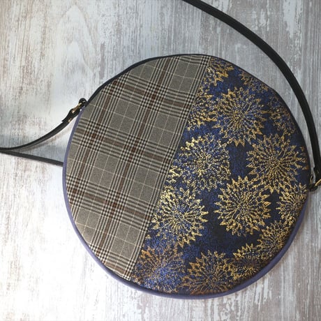 SUI Plus Bags　まんまるバッグ　No.21　古都唐花紋様　一点物