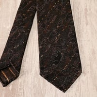 TIE YOUR TIE×西陣岡本　セッテピエゲ　アフリカ紋様黒漆　B　濃紺 / Africa Black lacquer B