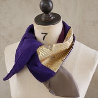 きらめくターバン　Live Turban　ニシジーナ＆ニシジーノ　白茶地　菱つなぎ紋様　33