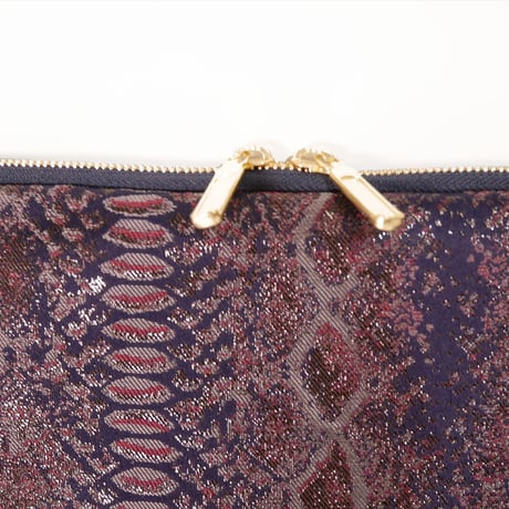 SUI Plus Bags　しかくバッグ（13インチPCバッグ）　No.12　パイソン紋様　一点物