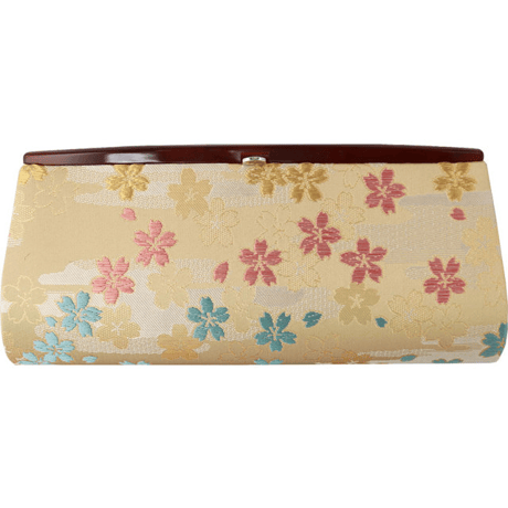 京都発　錦匠　龍村織物　/　クラッチバック　春正芒文錦　✨【日本製】【新品】✨ CHIGIRI ちぎり 三日月ショルダー 和柄 バッグ 日本製 BAG 鞄
