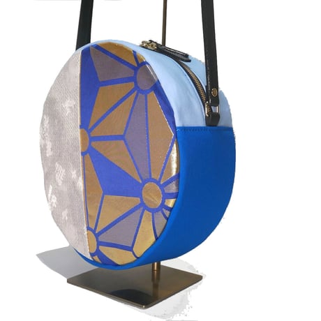 SUI Plus Bags　まんまるバッグ　No.4　麻の葉大紋様　一点物