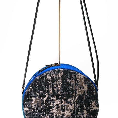 SUI Plus Bags　まんまるバッグ　No.30　モンステラ紋様　一点物