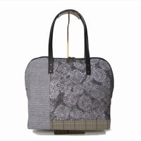 SUI Plus Bags　ラウンドトートバッグ　No.1　古都唐花紋様　一点物