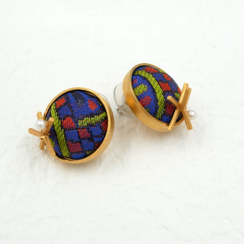 尊 MICOTO〉 ピアス BIGBANG 青海波紋様 | 西陣岡本