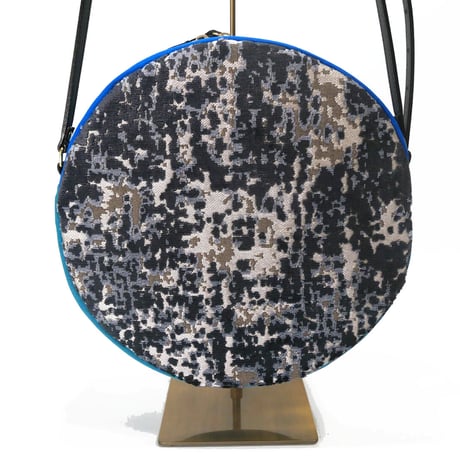 SUI Plus Bags　まんまるバッグ　No.30　モンステラ紋様　一点物