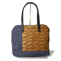 SUI Plus Bags　ラウンドトートバッグ　No.15　アフリカ紋様　一点物