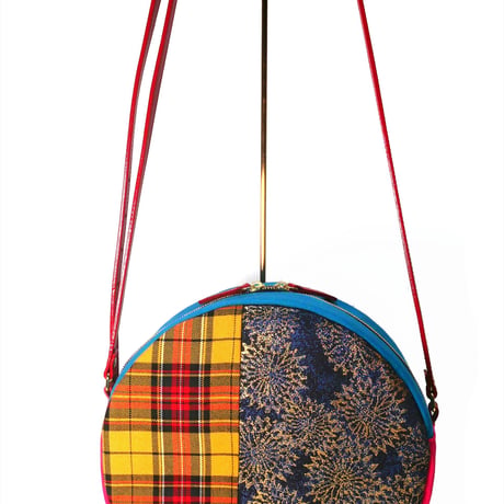 SUI Plus Bags　まんまるバッグ　No.12　古都唐花紋様　一点物