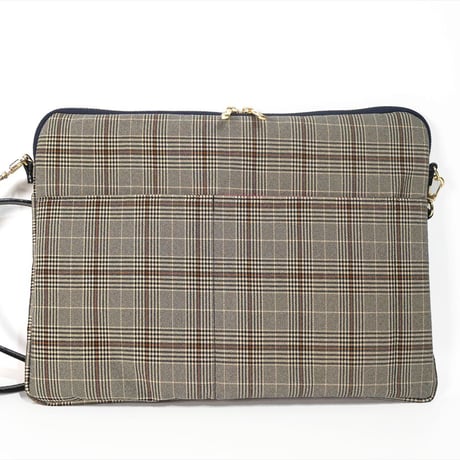 SUI Plus Bags　しかくバッグ（13インチPCバッグ）　No.25　Cell紋様　一点物