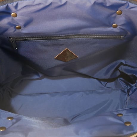 SUI Plus Bags　ラウンドトートバッグ　No.14　つばめ矢紋様　一点物