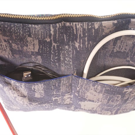 SUI Plus Bags　しかくバッグ（13インチPCバッグ）　No.8　古都唐花　一点物