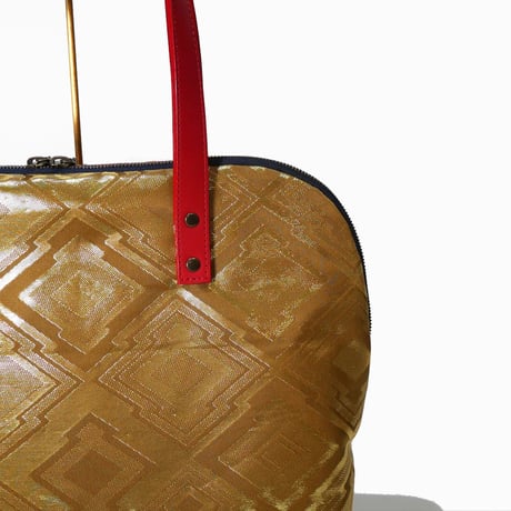 SUI Plus Bags　ラウンドトートバッグ　No.28　三階菱紋様　一点物