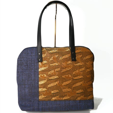 SUI Plus Bags　ラウンドトートバッグ　No.15　アフリカ紋様　一点物