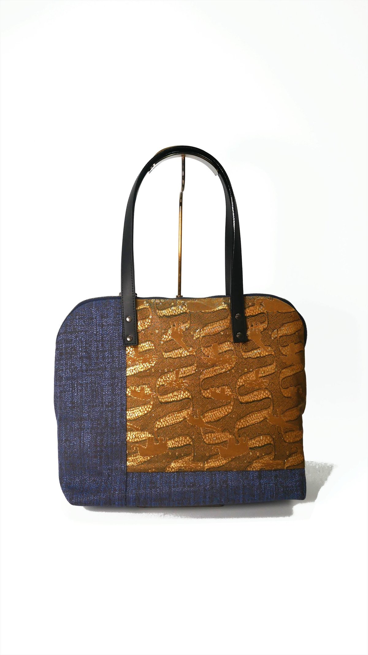 SUI Plus Bags ラウンドトートバッグ No.15 アフリカ紋様 一点物