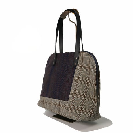 SUI Plus Bags　ラウンドトートバッグ　No.19　パイソン紋様　一点物