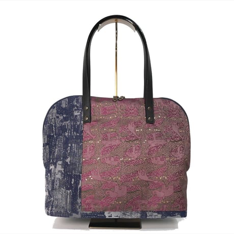 SUI Plus Bags　ラウンドトートバッグ　No.18　アフリカ紋様　一点物