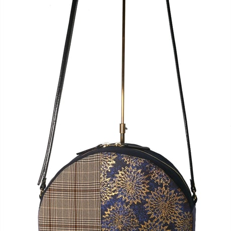 SUI Plus Bags　まんまるバッグ　No.21　古都唐花紋様　一点物