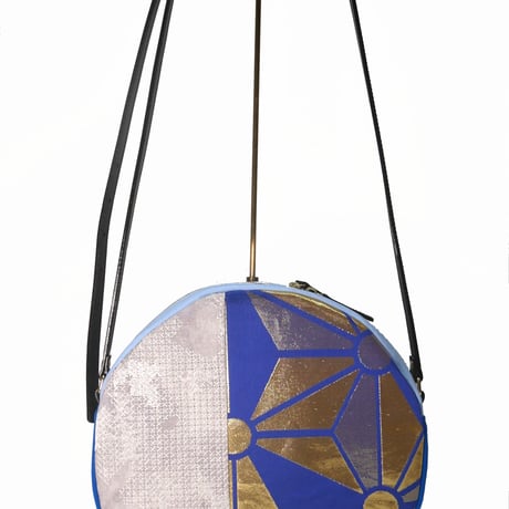 SUI Plus Bags　まんまるバッグ　No.4　麻の葉大紋様　一点物