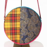 SUI Plus Bags　まんまるバッグ　No.12　古都唐花紋様　一点物