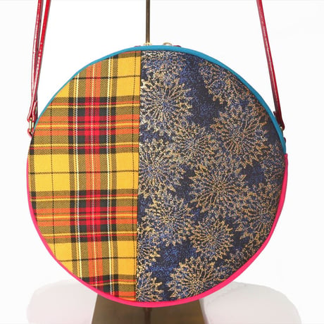SUI Plus Bags　まんまるバッグ　No.12　古都唐花紋様　一点物