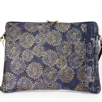SUI Plus Bags　しかくバッグ（13インチPCバッグ）　No.9　古都唐花　一点物